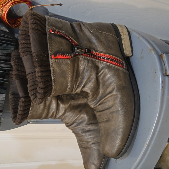 Ankle boots,brown,vegan leather,hip,western,boho Size:7 vintage - Picture 3 of 8